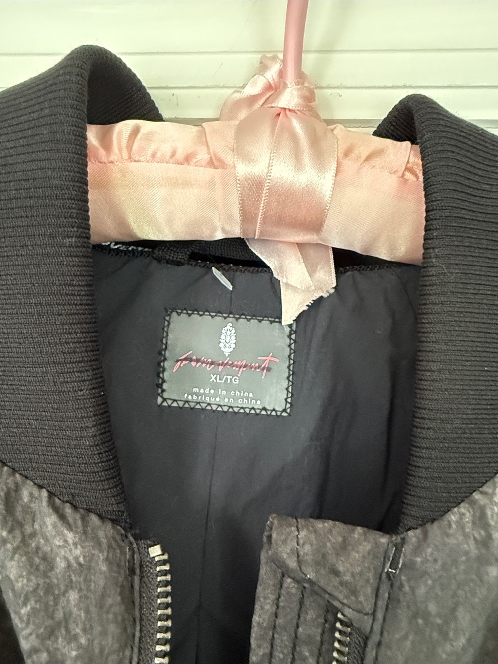 Free People Oversized Winter Jacket in Charcoal Gray - Picture 3 of 4